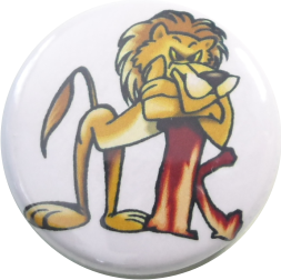Lion badge white